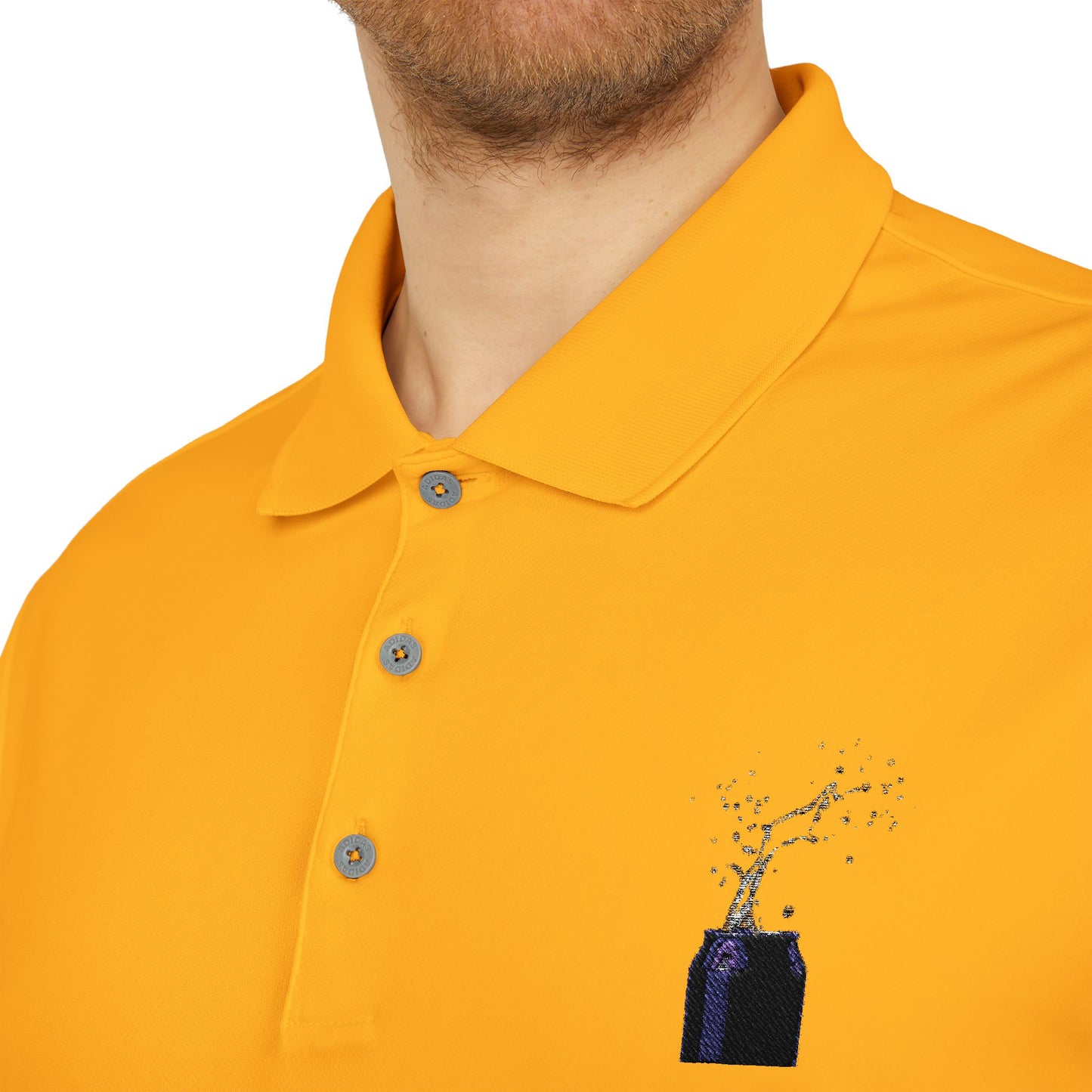 Embroidery Adidas Polo Shirt with Soda Can Logo - Unisex Performance