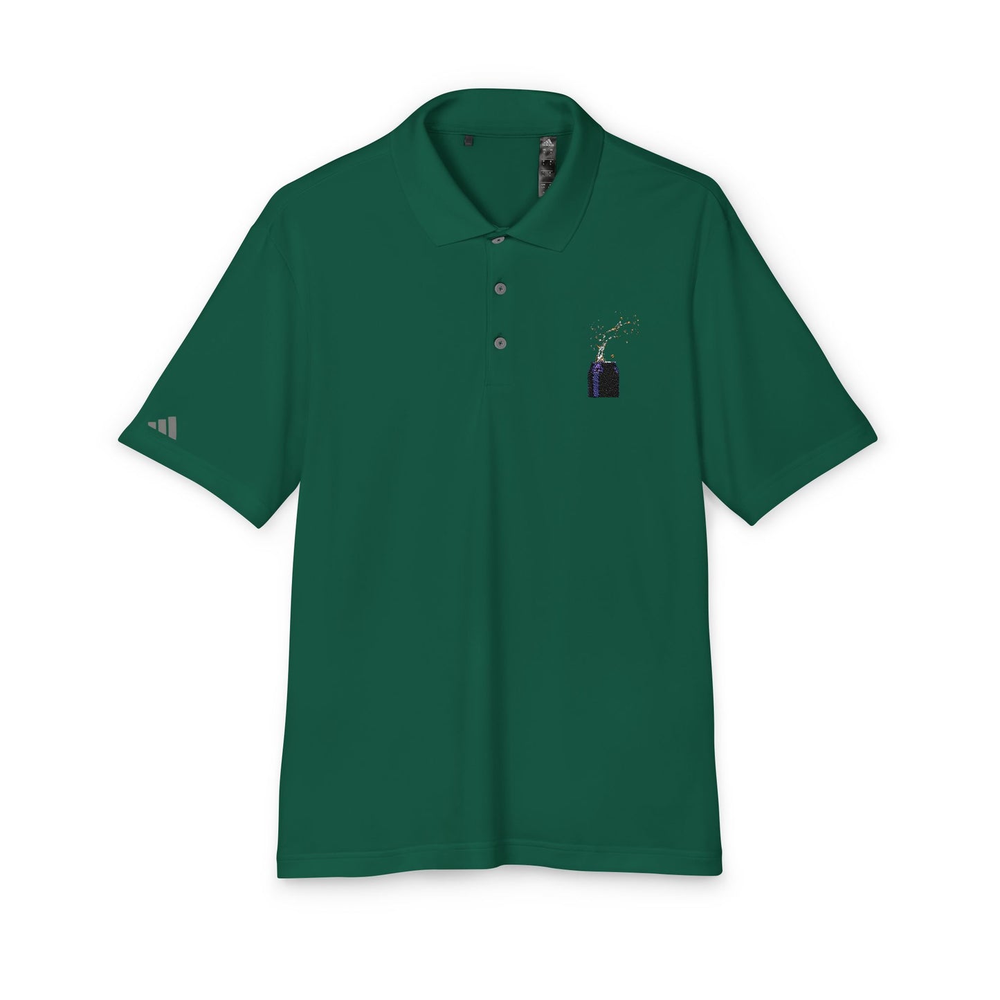 Embroidery Adidas Polo Shirt with Soda Can Logo - Unisex Performance