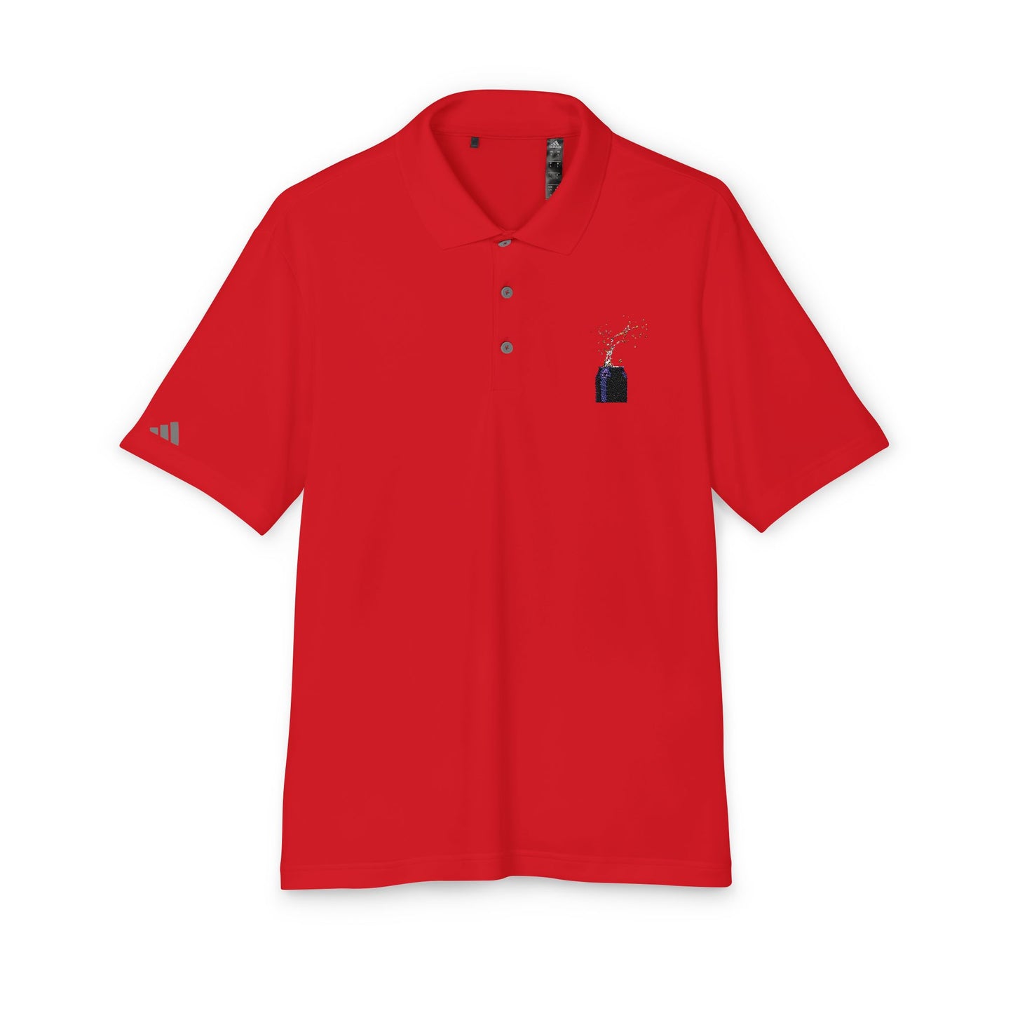 Embroidery Adidas Polo Shirt with Soda Can Logo - Unisex Performance